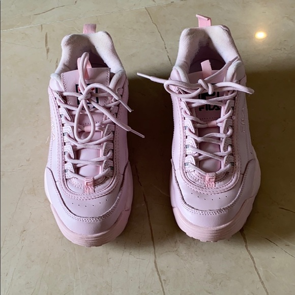 womens fila disruptor 2 rose athletic shoe